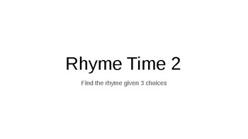 Preview of Rhyme Time 2