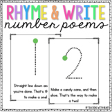 Number Writing Poem Posters