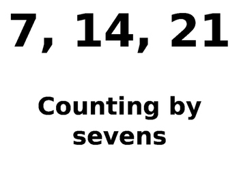 Preview of Rhyme to Skip Count by Sevens!