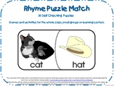 Rhymes Puzzle Match-30 Matches 2 Letter Families