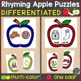 Apple Activities Rhymes Rhyming Words Puzzles Differentiated