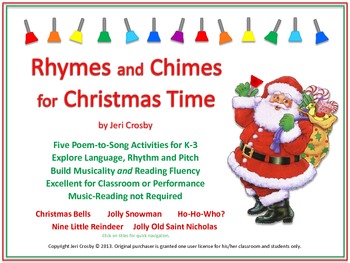 Preview of Rhymes and Chimes for Christmas Time - Five Poetry-to-Song Activities for Bells