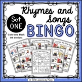 Nursery Rhymes and Songs Bingo | Set 1