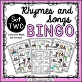 Nursery Rhymes and Songs Bingo | Set 2