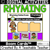 Rhyming Boom Cards | Digital Rhyming Task Cards for Distan