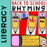 Rhyming Activities for Back to School | Preschool 
