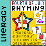 Rhyming Activities for Fourth of July | Rhyming Words