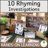 Rhyming Activities for Hands on Investigations or Centers