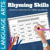 Rhyming Activities - Phonics, Phonemic Awareness - Games f