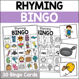 Rhyming Bingo | Kindergarten Bingo Activities | Rhyming Ac