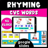 Rhyming CVC Words for Google Slides digital resources