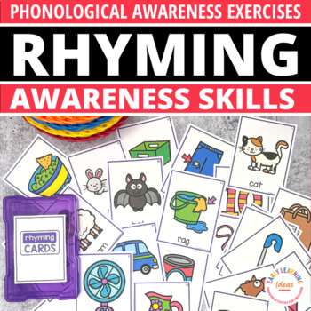 Preview of Rhyming Words Awareness Phonological Awareness Activities Program Picture Cards