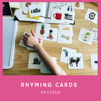 Preview of Rhyming Cards in Spanish