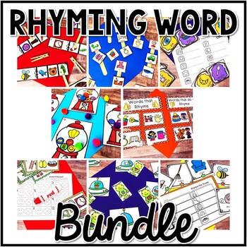 Preview of Rhyming Center Bundle - 8 Rhyming Activities