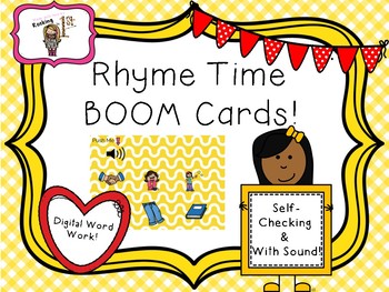Preview of Rhyme Time Click & Find Boom Task Cards
