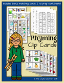 Rhyming Clip Cards + Bonus Matching Cards