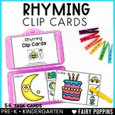 Rhyming Clip Cards (Phonological Awareness) | Literacy Center 