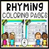 Rhyming Coloring Pages | Rhyming Worksheets Matching