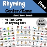 Rhyming Center or Game for Short Vowels