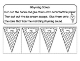 Rhyming Cones : Glued Sounds
