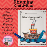 Rhyming Craft for Phonological Awareness & Word Recognition