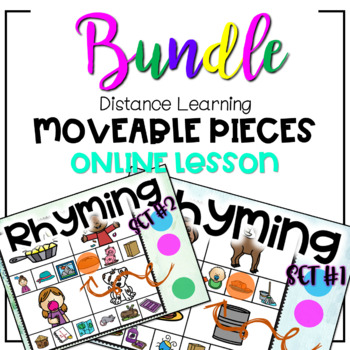 Preview of **BUNDLE** Rhyming Digital Google Classroom Distance Learning