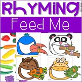 Rhyming Feed Me Activity for Preschool, Pre-K, and Kindergarten