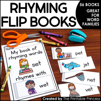 Preview of Rhyming Activities: Flip Books to Teach Words that Rhyme