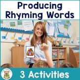 Producing Rhyming Words Activities
