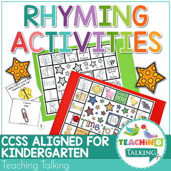 Preview of Rhyming Activities and Games | Rhyming Worksheets for Speech Therapy