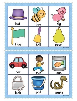 Rhyming Activity Matching Game : Rhyming Game for ...