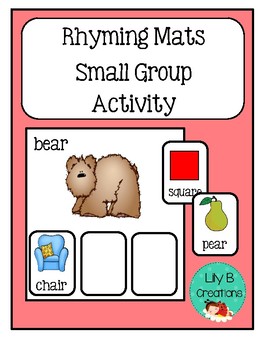 Preview of Small Group Activity - Rhyming Mats
