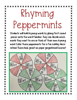 Preview of Rhyming Peppermints