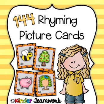 Preview of Rhyming Picture Cards {72 rhyme pairs for a total of 144 cards}