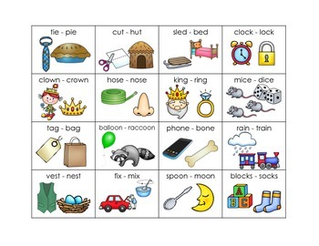 Rhyming Picture Cards - Set Three by Sharon Oliver | TpT