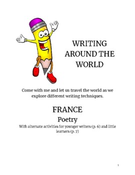 Preview of Rhyming Poetry, ABAB Poem, France Writing Around the World