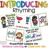 Rhyming PowerPoint Lessons, Back to School, Distance Learning