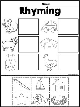rhyming worksheets distance learning by michelle dupuis education