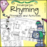 Rhyming in Kindergarten Printables and Center Activities