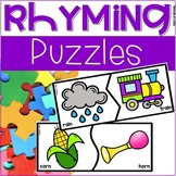 Rhyming Puzzles Activity for Preschool, Pre-K, and Kindergarten