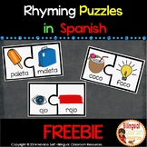 Free Rhyming Puzzles In Spanish-Rompecabezas de rimas ¡GRATIS!