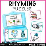 Rhyming Puzzles - Phonological Awareness | Literacy Center 