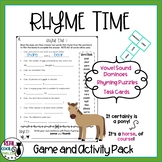 Rhyming Riddles and Pronunciation Activities Bundle