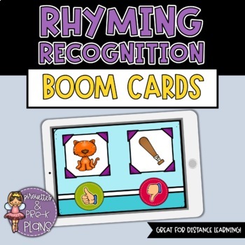 Preview of Rhyming Recognition Boom Cards