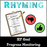 Rhyming Recognition Progress Monitoring Assessments