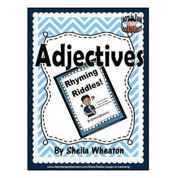 Preview of Rhyming Riddles:  A READ TO LEARN Book About Adjectives