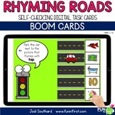 Rhyming Roads - Digital Task Cards | Boom Cards | Distance