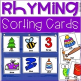 Rhyming Sort & Activity Cards for Preschool, Pre-K, and Ki