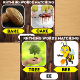 Rhyming Word Matching Cards | The science of reading bias