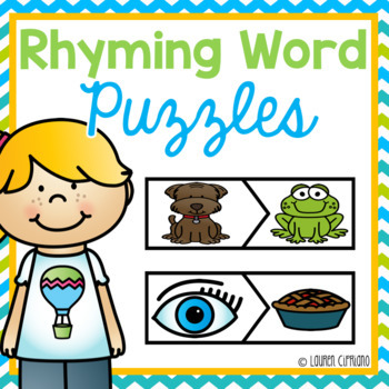 Preview of Rhyming Word Puzzle {Freebie}